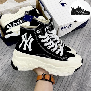 MLB Chunky High New York Yankees NY Shoes Baseball Sneakers 32SHU1111-50L  Black