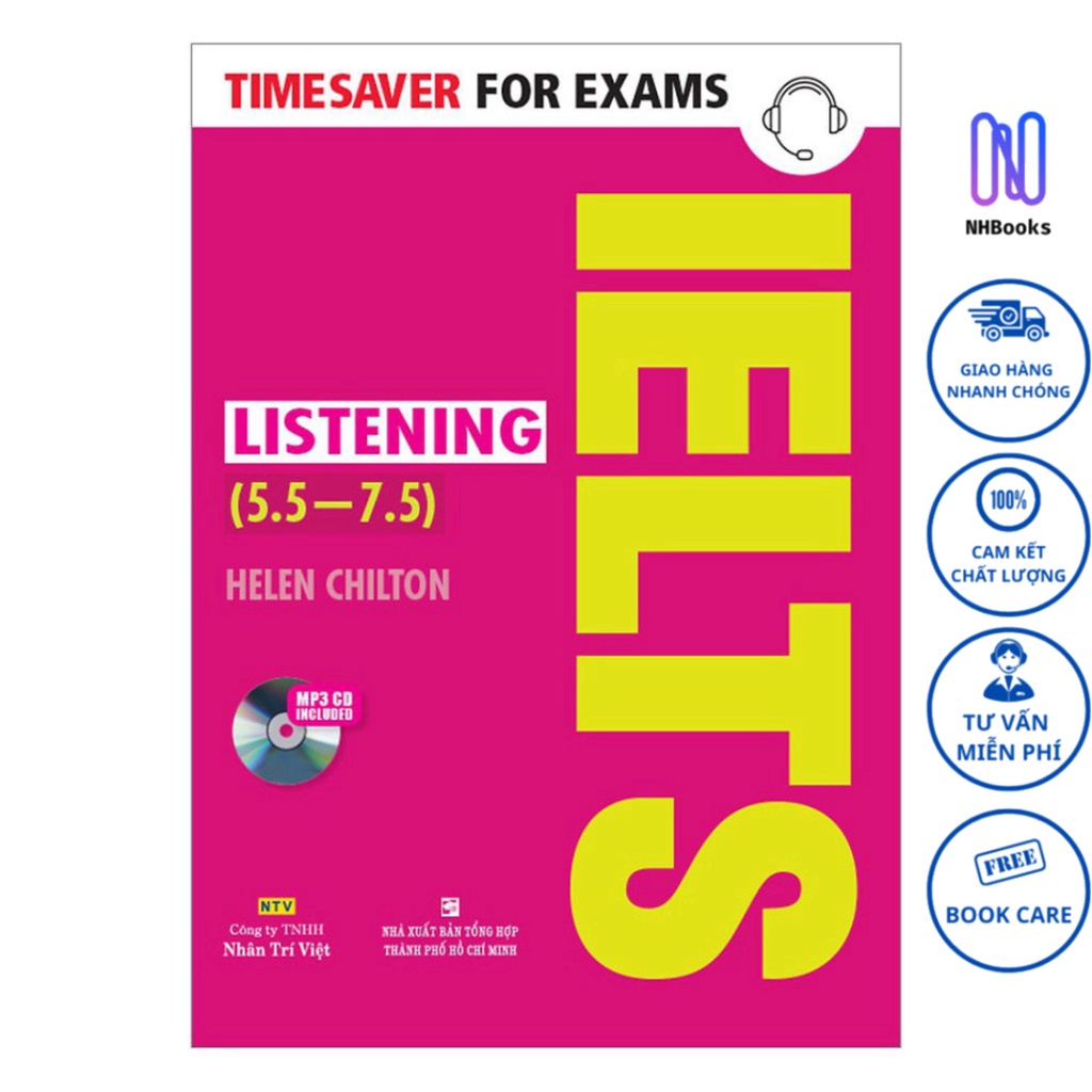 Sách - Timesaver for exams - IELTS listening 5.5 - 7.5 (kèm MP3) - NHBOOK