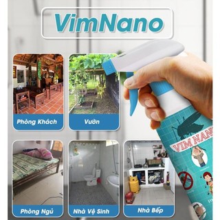 Bình xịt đuổi muỗi Vim Nano xua đuổi muỗi và các loại côn trùng gây hại