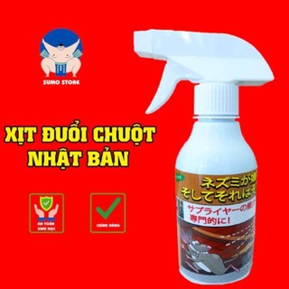 Thuốc Đuổi Chuột - Xịt Đuổi Chuột NHẬT BẢN - (ĐỌC KỸ MÔ TẢ SẢN PHẨM PHÍA DƯỚI) - SP dùng cho xe ôtô và dùng trong nhà