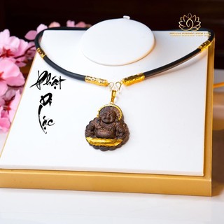 Combo Mặt Trầm Hương và Dây Cao Su VIP- Bọc Vàng 8k - Trầm Hương Sánh Chìm- Trầm Hương Yên Lộc - Tặng Kèm Hộp VIP