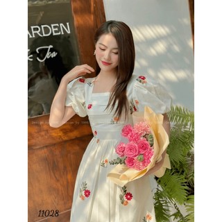 (HCM) Đầm xòe hoa tiểu thư chất liệu vải ford Siêu Xinh Thiết Kế Sang Chảnh -Bánh Bèo -Công chúa sành điệu THỜI TRANG KM