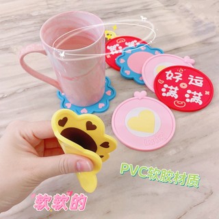 Tấm Lót Bàn Ăn Bằng Cao Su PVC Mềm Cách Nhiệt Chống Trượt Họa Tiết Trái Cây Hoạt Hình Dễ