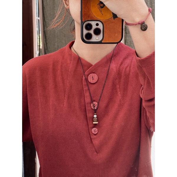 Vòng cổ Yane - dây chuyền hạt gỗ mix charm handmade