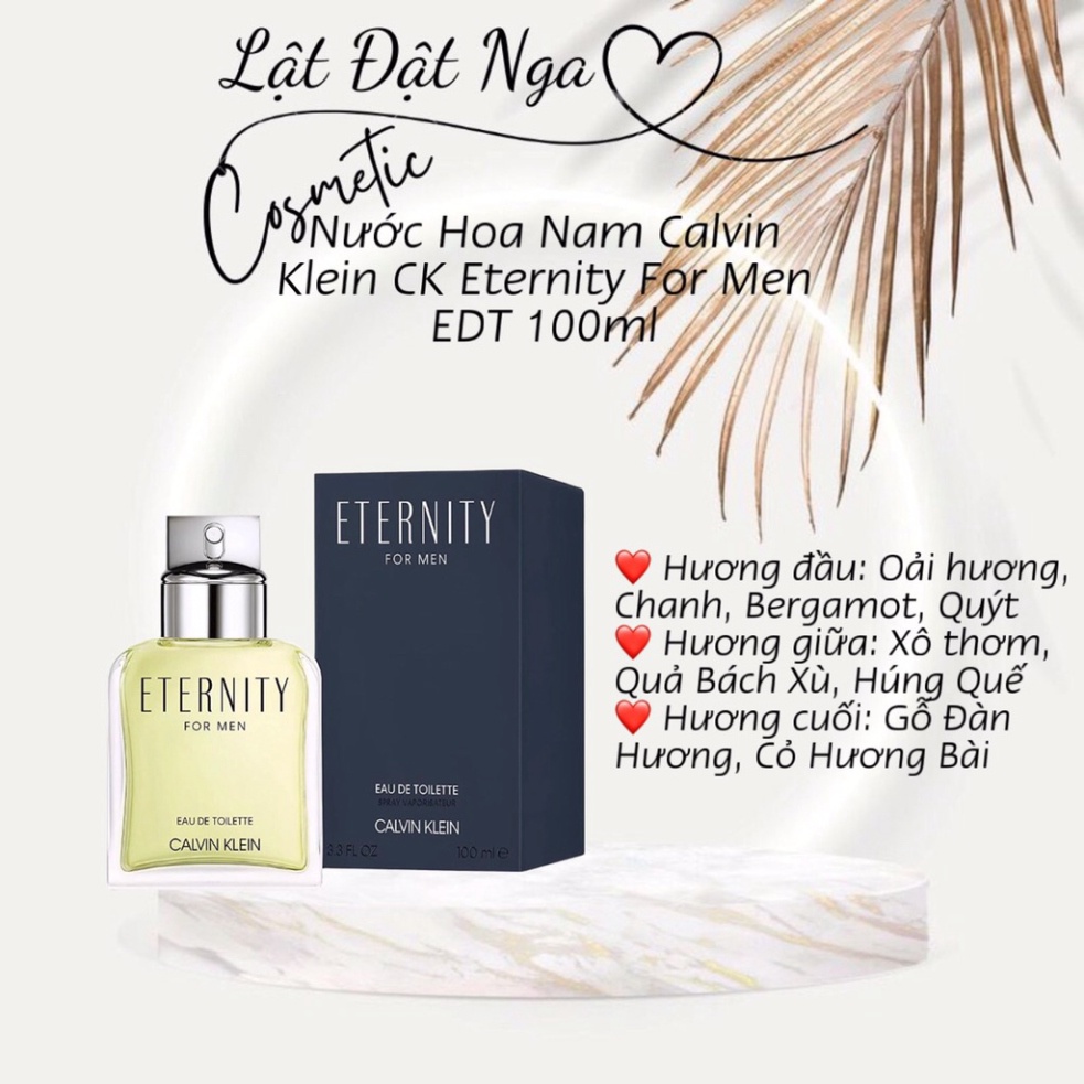 N C Hoa Nam Calvin Klein Ck Eternity For Men Edt Ml S N Ph M