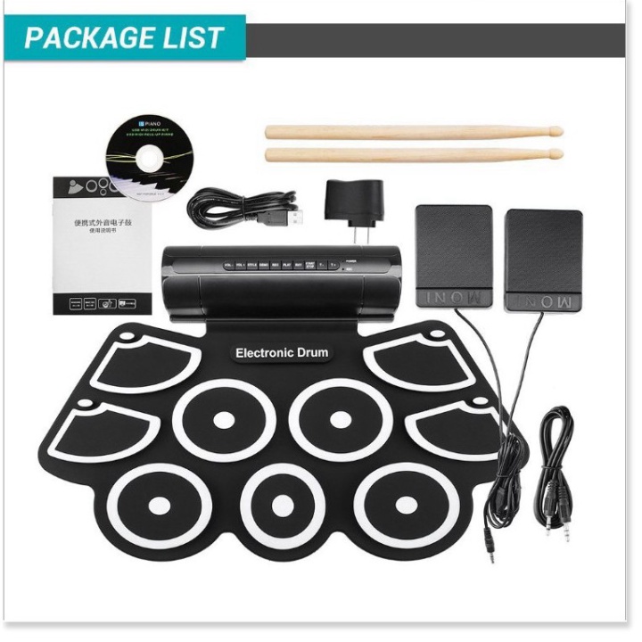 (Chính Hãng FloraHCM) Trống điện tử Hỗ Trợ Kết Nối Máy Tính DRUM KIT
