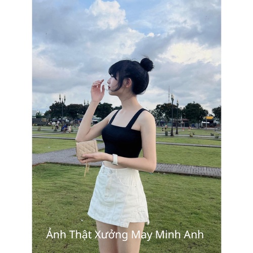 Chân váy xẻ gân tôn dáng Quảng châu quần giả váy siêu xinh 111 #xuongmayhieuvy