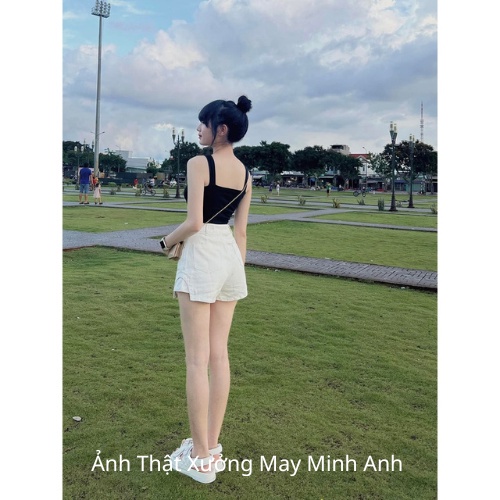 Chân váy xẻ gân tôn dáng Quảng châu quần giả váy siêu xinh 111 #xuongmayhieuvy