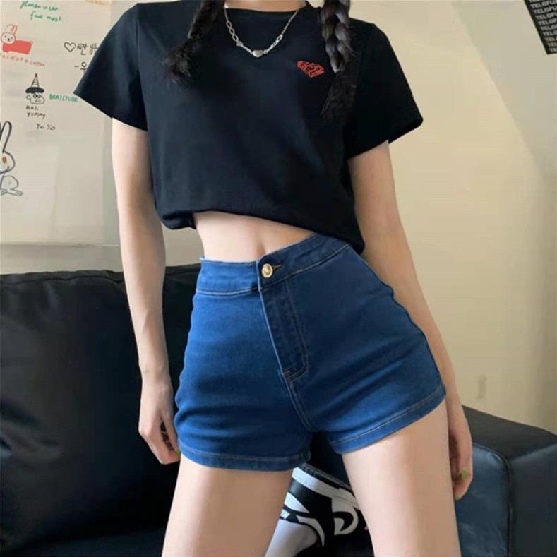 Quần đùi nữ - Quần đùi ôm lưng cao không túi - Q01