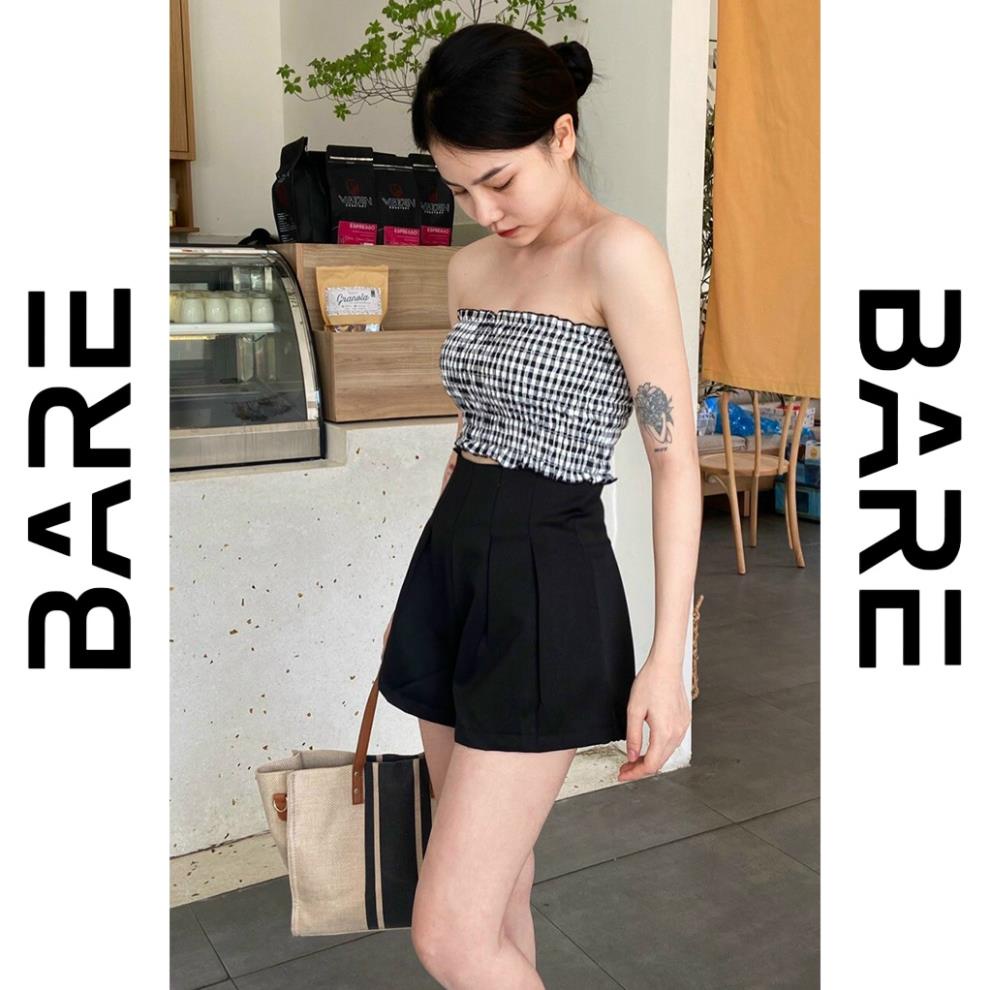 Quần short nữ lưng cao Bare shorts , quần đùi nữ Tacta ống rộng - Q014