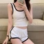 Áo Croptop Ba Lỗ Nữ Phối Viền Bare Basic Phong Cách Hàn Quốc Mùa Hè Năng Động - AO0154
