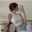 Áo croptop ba lỗ , Áo Ba Lỗ ngược chất thun Bo rip dày mềm mịn