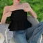 Áo croptop trễ vai nữ thiết kế xếp li dáng xòe dễ thương - AO0159