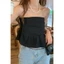 Áo croptop trễ vai nữ thiết kế xếp li dáng xòe dễ thương - AO0159