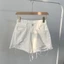 Quần short đùi nữ lưng cao vải kaki rách bền đẹp dễ phối đồ - Q024