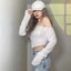 Áo trễ vai tay dài PINKSTORE29 dáng ôm body vạt xéo, phong cách cá tính A5636