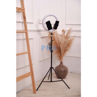 Đèn Livestream 33cm kèm Chân đỡ đèn bằng sắt dài 2m1 nhập khẩu mới 100% xuất VAT công ty RABBI