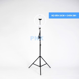 Đèn Livestream 33cm kèm Chân đỡ đèn bằng sắt dài 2m1 nhập khẩu mới 100% xuất VAT công ty RABBI