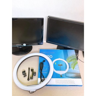 Đèn Livestream 33cm kèm Chân đỡ đèn bằng sắt dài 2m1 nhập khẩu mới 100% xuất VAT công ty RABBI