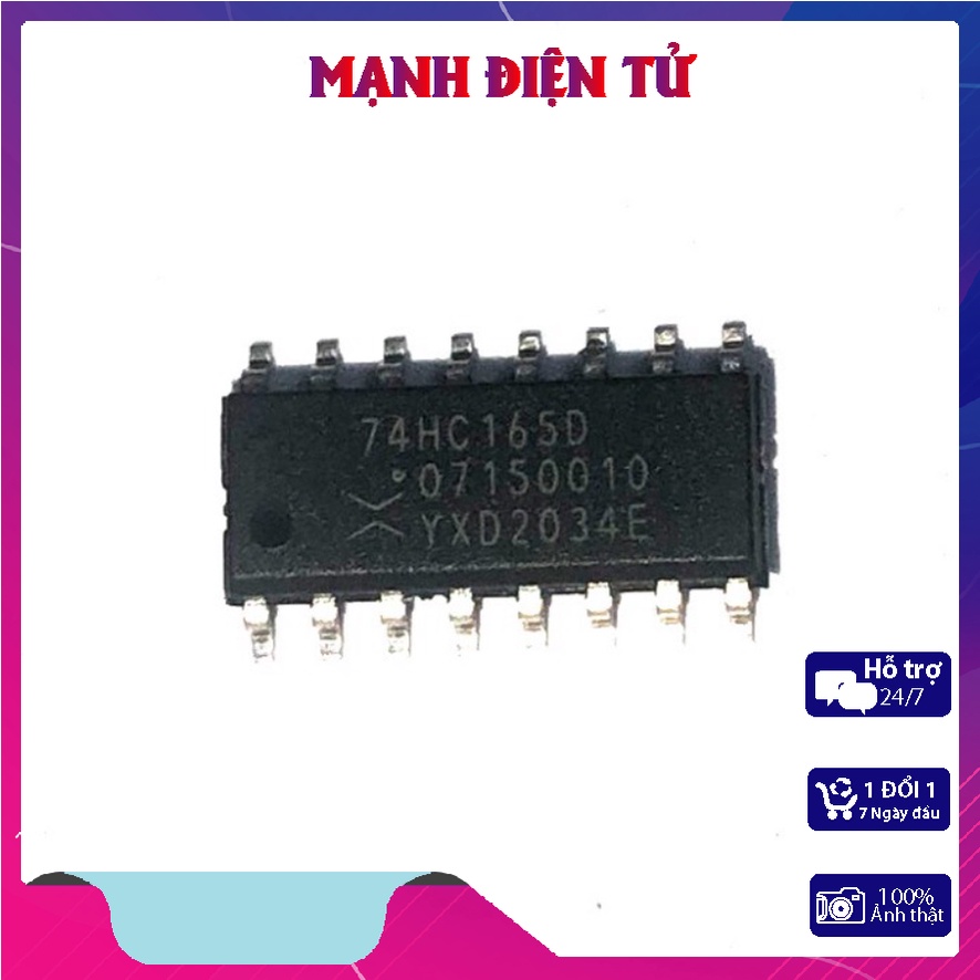 IC 74HC165 SOP-16 (SMD Dán) (74HC165D 74165) Hàng Mới Chính Hãng (ship