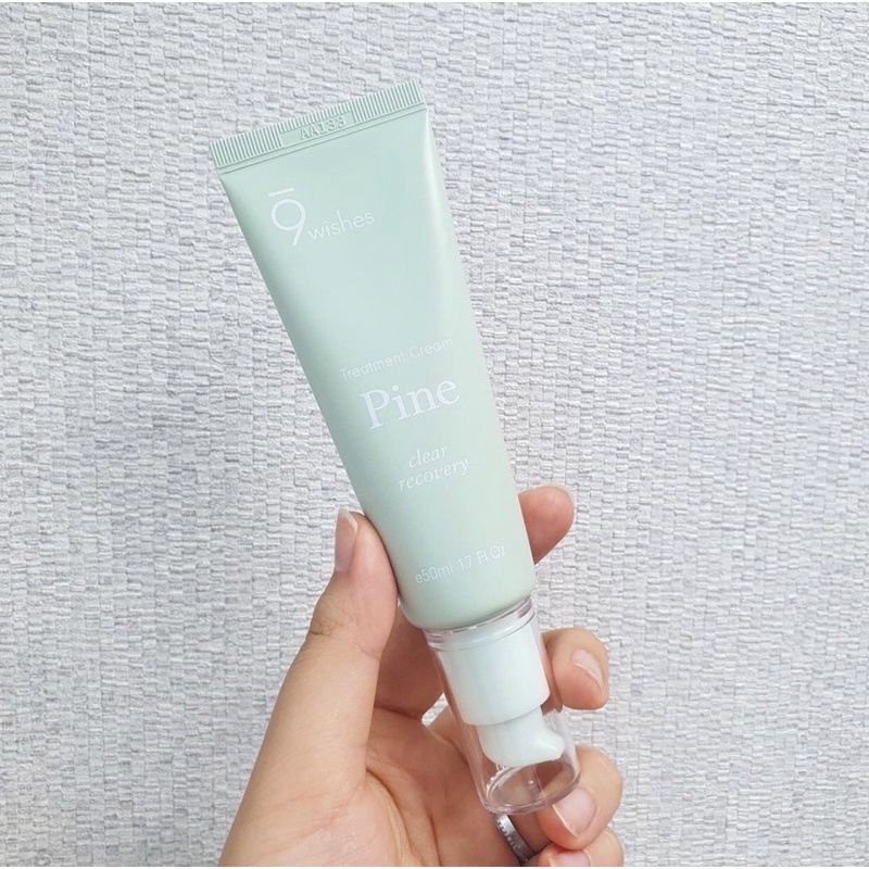 Kem Dưỡng Ẩm, Thu Nhỏ Lỗ Chân Lông 9Wishes Pine Clear Recovery Treatment Cream 50ml Shopee