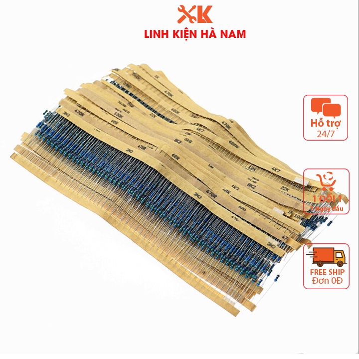 50 Kohlefilm-Widerstände – 56 Ohm, 1/4 W, ±5% – Grün-blau-schwarz-gold