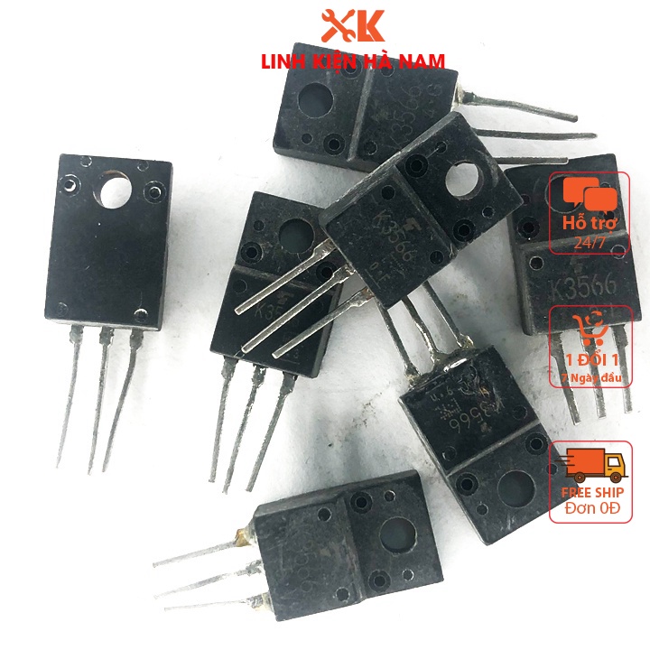 K3566 2SK3566 2,5A 900V Sò công suất 40W TO220 (Mosfet) hiệu ứng trường ...
