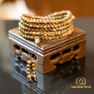 Vòng Tay Trầm Hương 216 Hạt [TRẦM HƯƠNG YÊN LỘC} - Vòng trầm hương mùi thơm nhẹ thoải mái