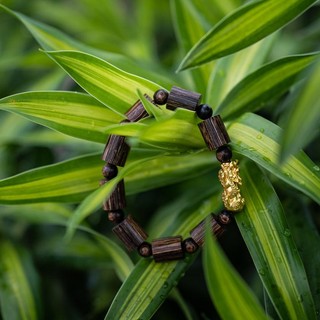 Vòng Trúc Trầm Sánh Chìm Mix Tỳ Hưu Trầm Hương Yên Lộc THYL0123 (Mua một, tặng một hộp nhung, dây dự phòng)