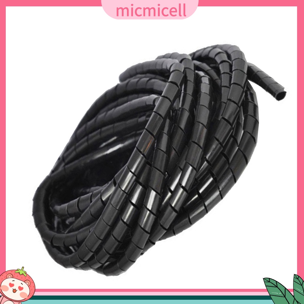 MICMICELL| 4-30mm Spiral Cable Wire Wrap Tube Desktop Computer Cord Tidy Management Tool
