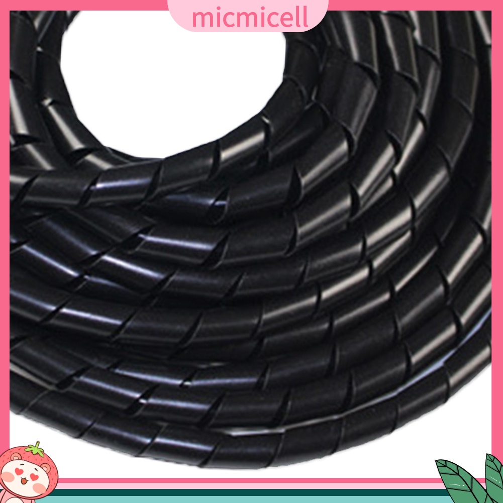 MICMICELL| 4-30mm Spiral Cable Wire Wrap Tube Desktop Computer Cord Tidy Management Tool