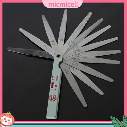 MICMICELL| Bộ 17 tấm thước lá dùng đo khe hở 0.02-1mm
