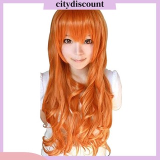 {Citydiscount} Tóc giả xoăn dài nhuộm nhiều màu sắc tùy chọn thời trang dành cho nữ