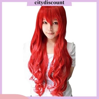 {Citydiscount} Tóc giả xoăn dài nhuộm nhiều màu sắc tùy chọn thời trang dành cho nữ