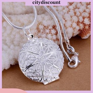 {Citydiscount} Dây Chuyền Mặt Tròn Rỗng Đựng Ảnh Độc Đáo