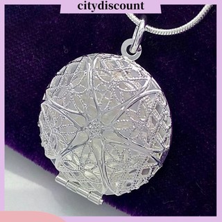 {Citydiscount} Dây Chuyền Mặt Tròn Rỗng Đựng Ảnh Độc Đáo
