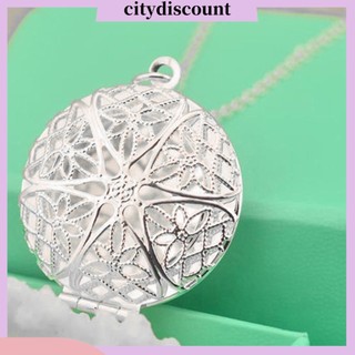 {Citydiscount} Dây Chuyền Mặt Tròn Rỗng Đựng Ảnh Độc Đáo