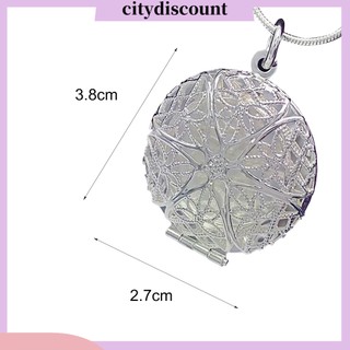 {Citydiscount} Dây Chuyền Mặt Tròn Rỗng Đựng Ảnh Độc Đáo