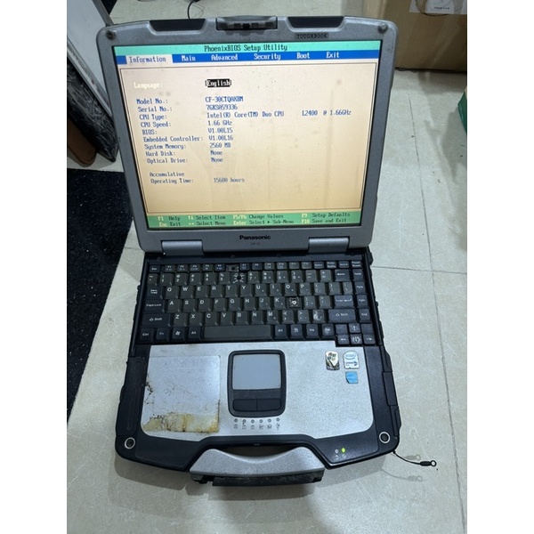 (xác cf-30) laptop panasonic cf30 mở nguồn còn lên hình thiếu đồ làm mô  hình không bảo hành