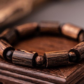 Vòng Tay Trầm Hương Đốt Trúc - Trầm Hương Sánh Chìm - Trầm Hương Yên Lộc