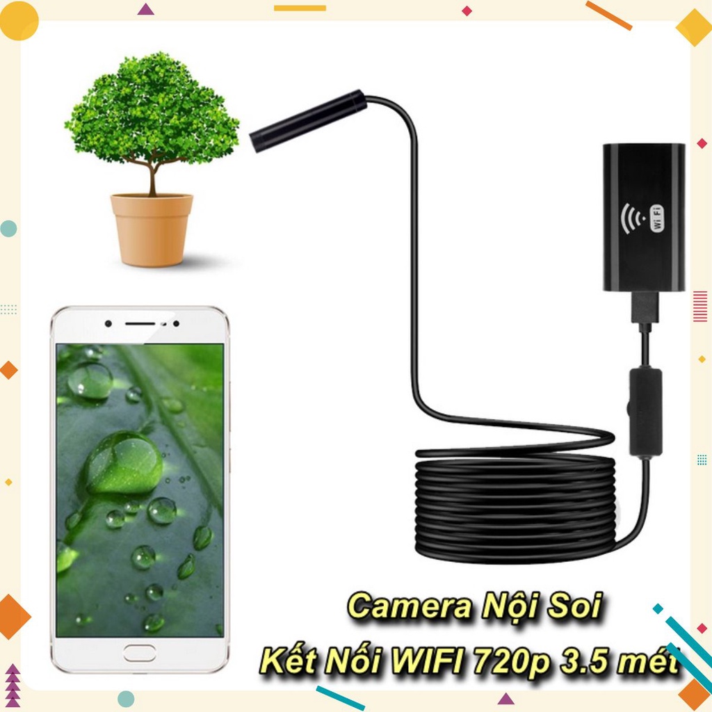 Camera Nội Soi Kết Nối WIFI 720p HD Endoscope YPC 3.5 Mét Chống Nước ...