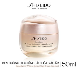Kem dưỡng da chống lão hóa giàu ẩm Shiseido Benefiance Wrinkle Smoothing Cream Enriched 50ml