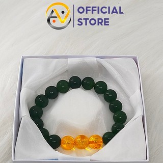 Vòng tay 12 con giáp tam hợp tỵ dậu sửu - chất liệu mã não tự nhiên - size 8 10ly - may mắn tài lộc