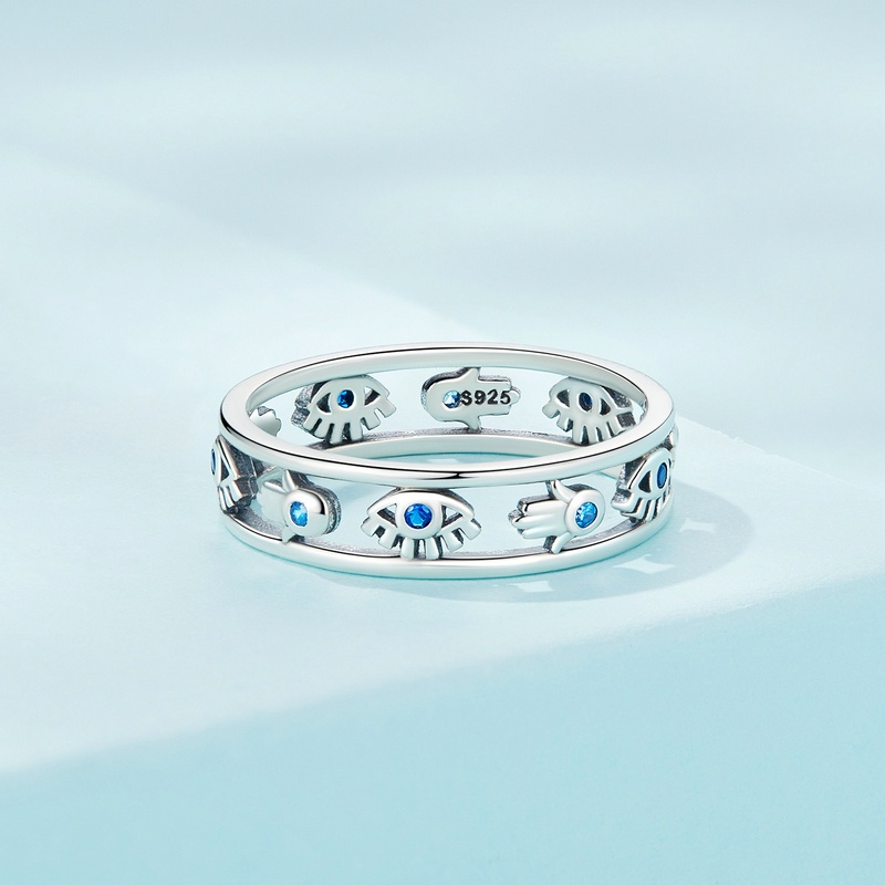 Nhẫn nữ BAMOER Bạc 925 thời trang có 3 size