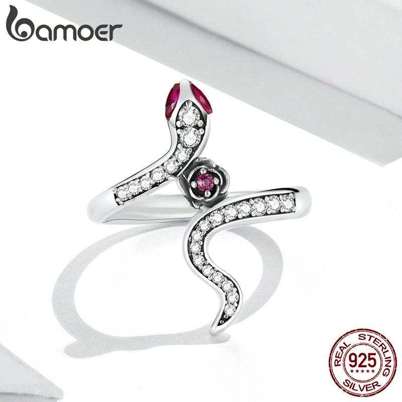 Nhẫn BAMOER SCR789-6 bằng bạc 925 thời trang độc đáo dành cho nữ