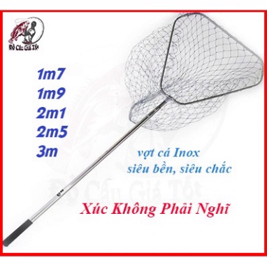 [Chất Lượng] Vợt Vớt Cá Inox, Vợt Cá Inox Vành Tam Giác Cao Cấp ...