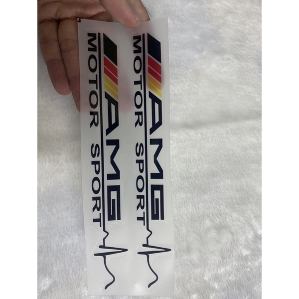 Cặp tem amg motosport dai 200mm decal siêu trong | Shopee Việt Nam