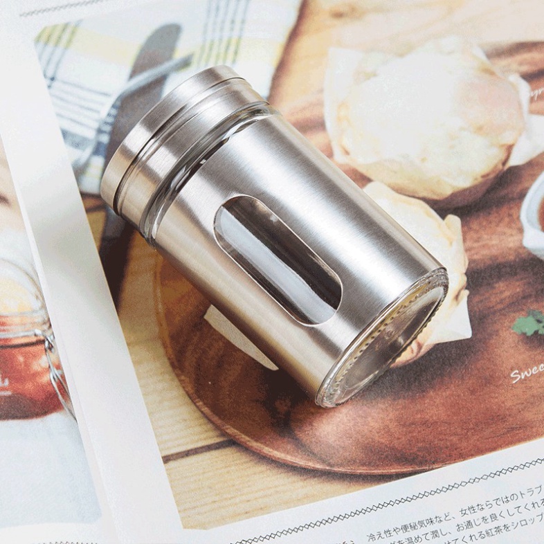 Hũ lọ đựng gia vị, tiêu, muối, tăm thời thượng chất liệu inox 304