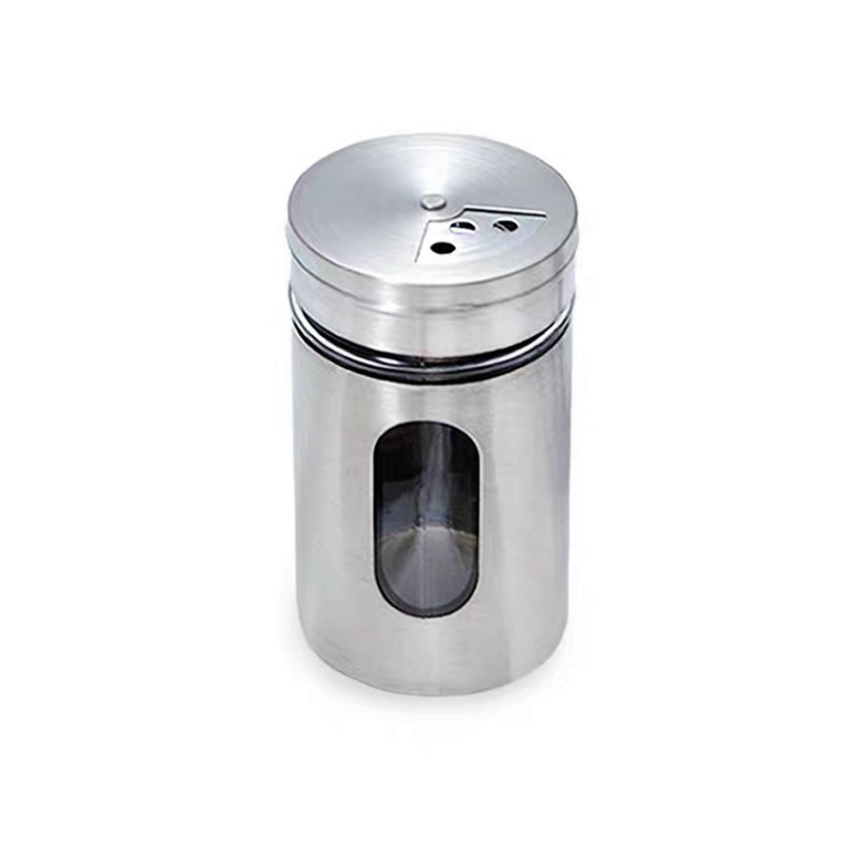 Hũ lọ đựng gia vị, tiêu, muối, tăm thời thượng chất liệu inox 304