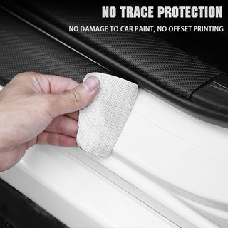 Nẹp cacbon dán bậc cửa cốp ô tô in logo xe Hyundai chống xước - OTOALO